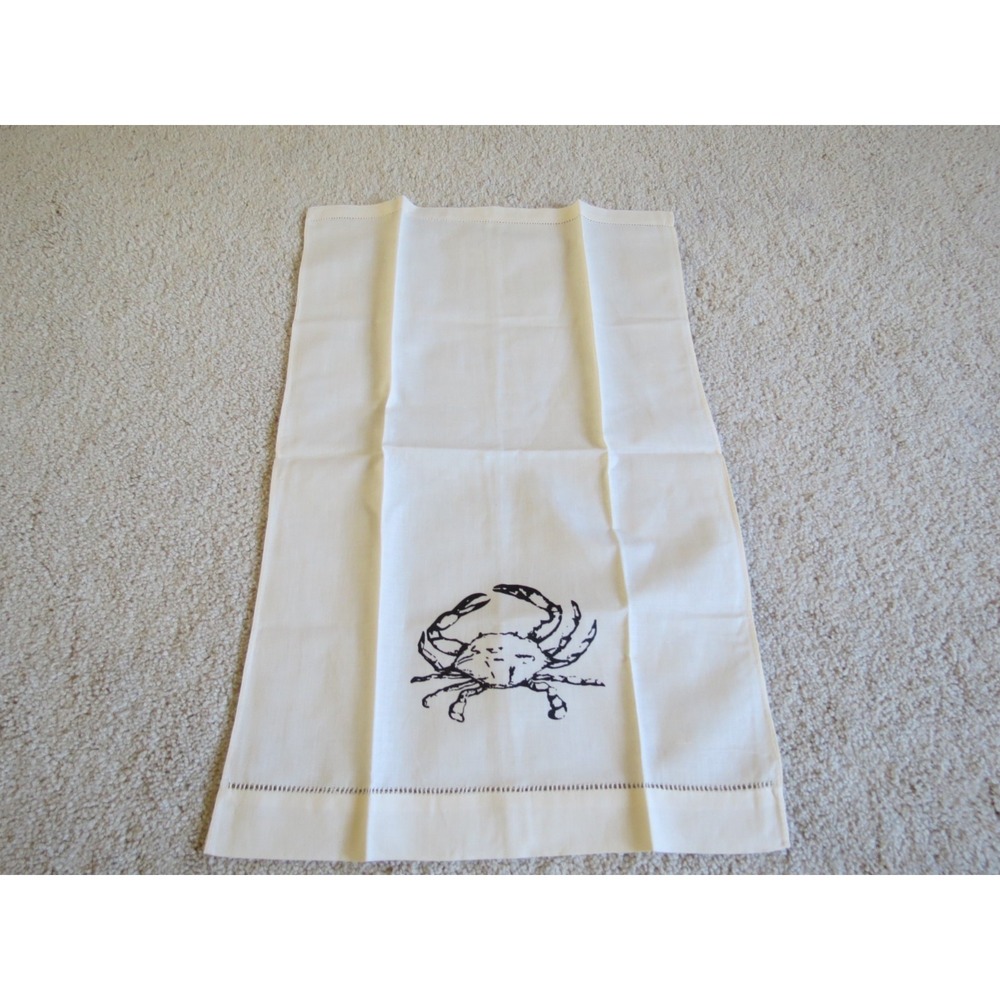 Cotton Linen Crab Print Napkin